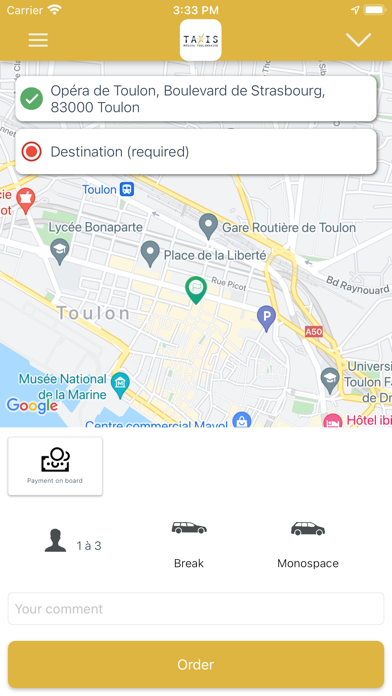 Taxi Toulon Screenshot 4 - AppWisp.com Taxi Toulon Screenshot 4 - AppWisp.com