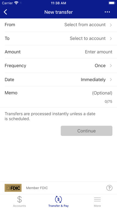 Liberty Trust and Savings Bank Screenshot