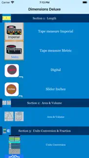 dimensions deluxe calculator iphone screenshot 1