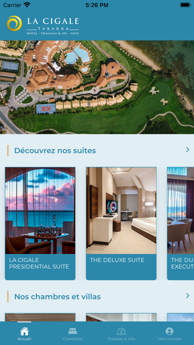 La Cigale Hotels Tunisie Screenshot