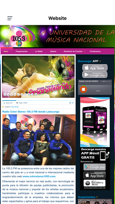 Color Stereo 105.3 FM Screenshot