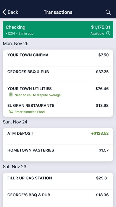 Hibernia Bank Mobile Screenshot