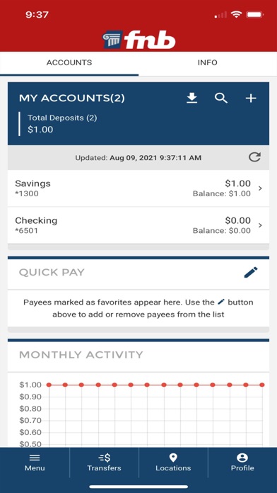 Fairfield National Bank Mobile Screenshot