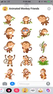 animated monkey friends iphone screenshot 1