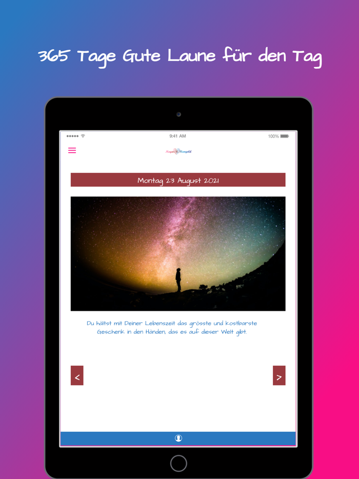 Lebensfreude Tagesmotivation