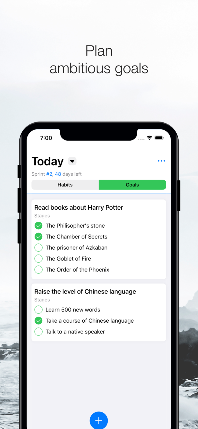 BeBetter habits and goals