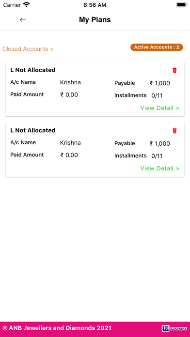 ANB Jewellers Screenshot