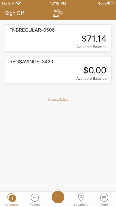 First National Bank Alamogordo Screenshot