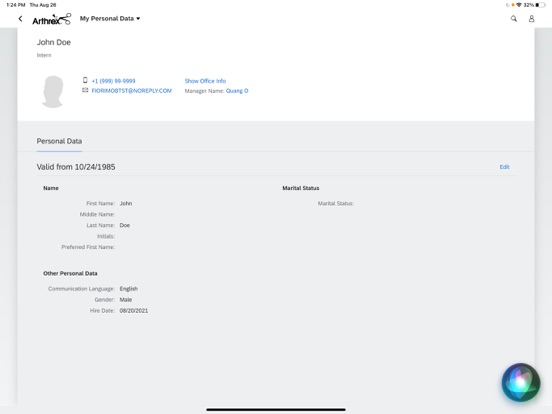 Arthrex Fiori Client iPad screenshot 6 - Business app