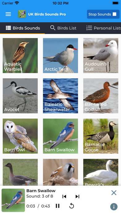 UK Birds Sounds Pro Screenshot