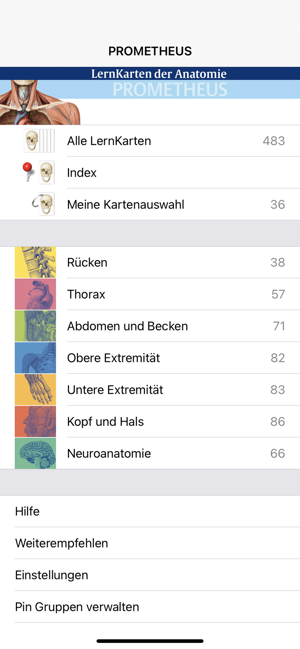PROMETHEUS - LernKarten Screenshot