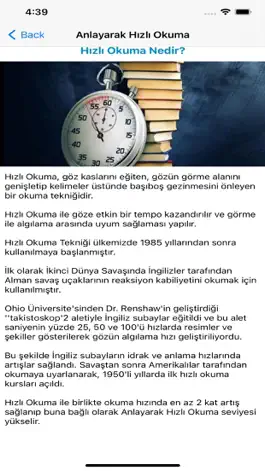 Game screenshot Hızlı Okuma ve Egzersizler hack