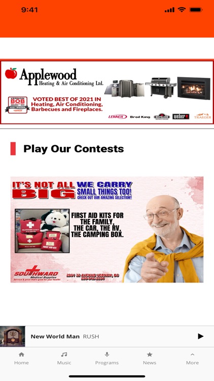 107.5 Beach Radio Vernon screenshot-3