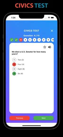Game screenshot US Citizenship Test with Audio hack