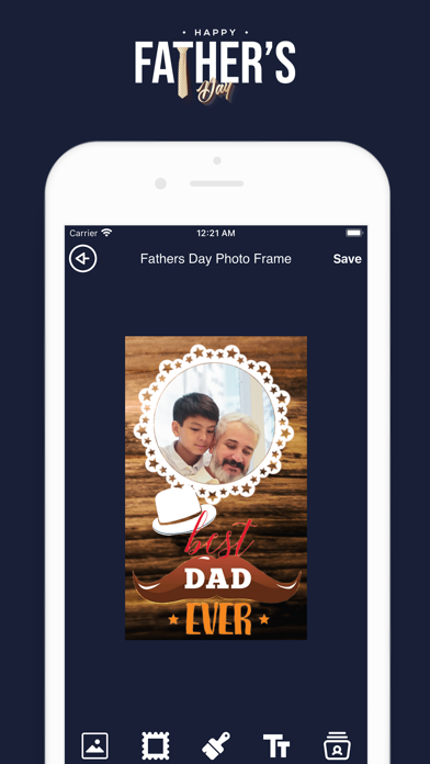 Happy Father's day photo frame Screenshot