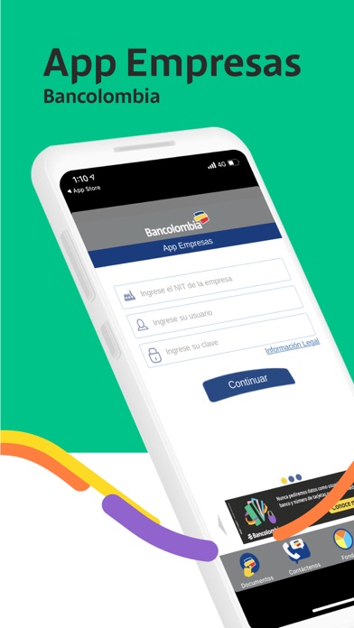 Bancolombia Empresas Screenshot