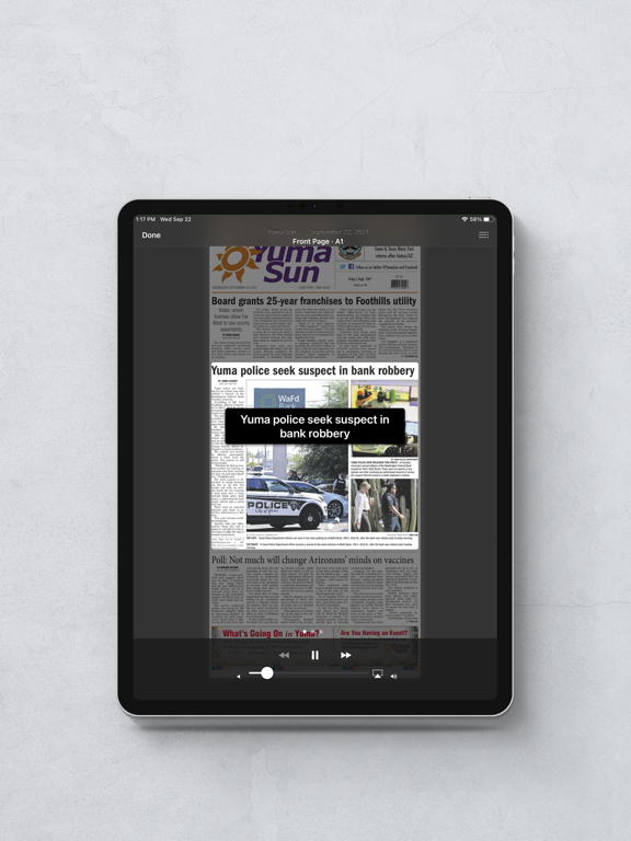 Yuma Sun e-Edition iPad screenshot 4 - News app