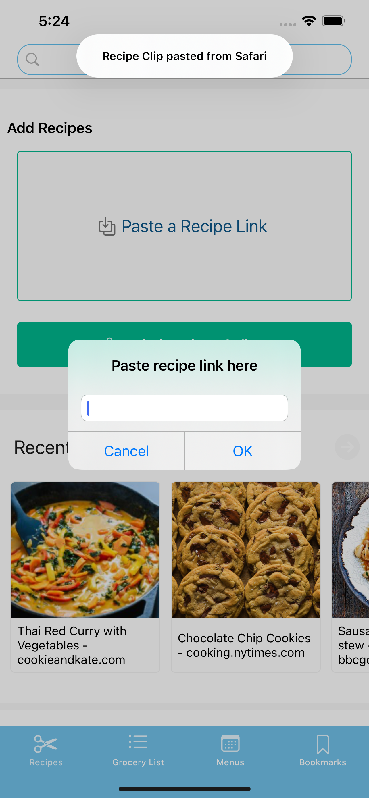 Recipe Clip