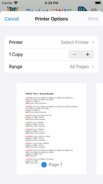 Pocket GWAS Screenshot