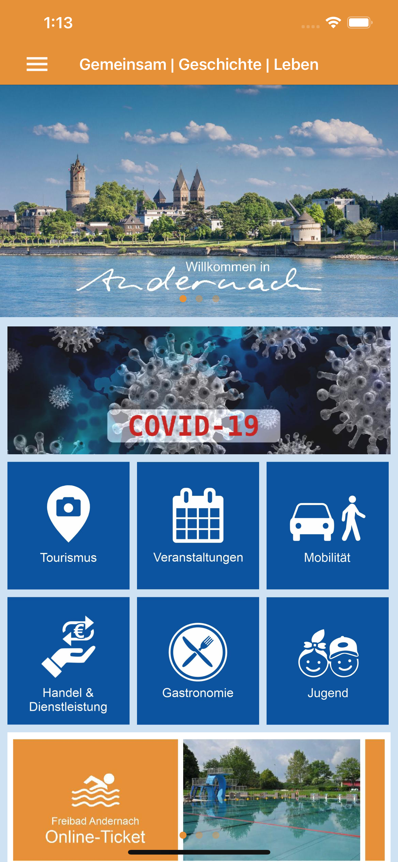Andernach App screenshot 1