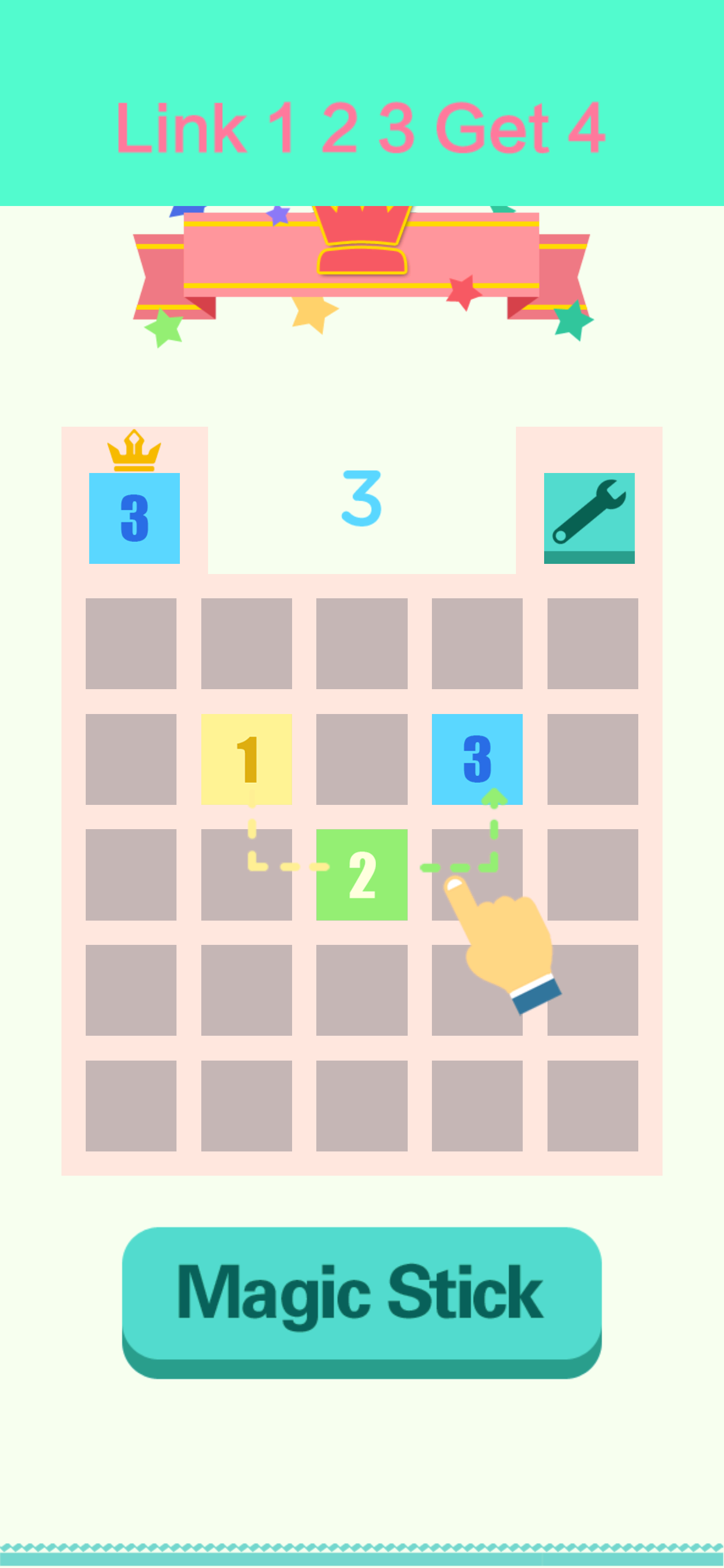 Number Link Crash－number merge