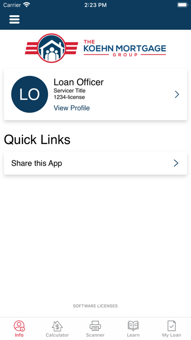 Koehn Mortgage Group Screenshot
