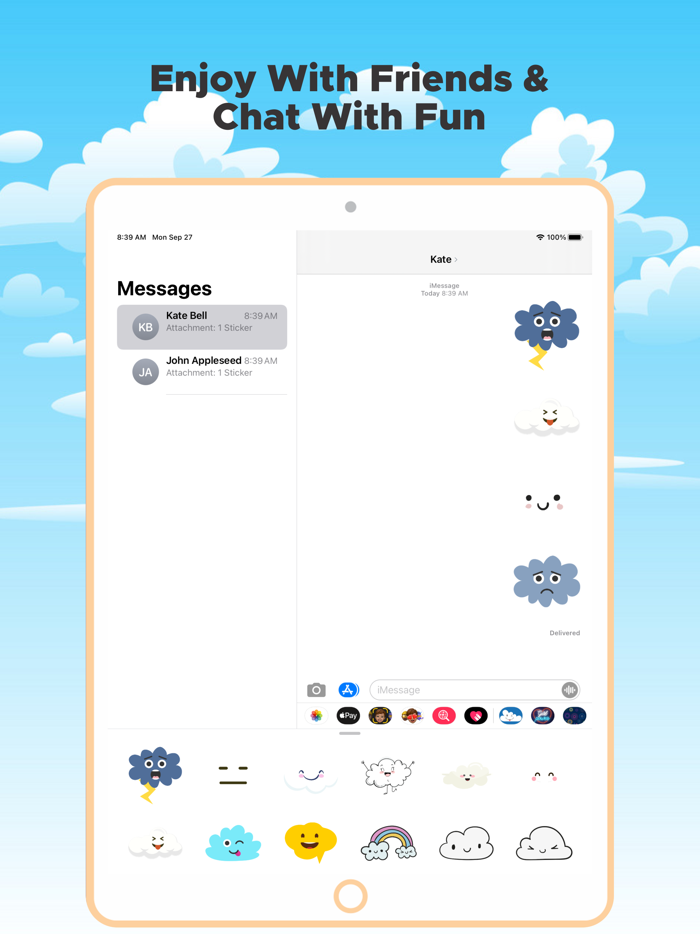 Cute Cloud Stickers
