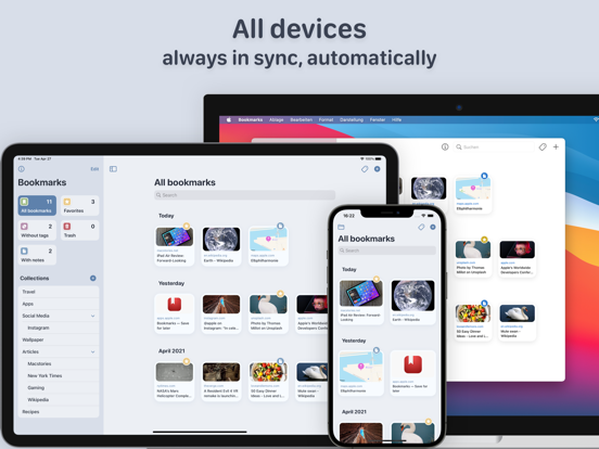 Bookmarks – Save for later iPad app afbeelding 5
