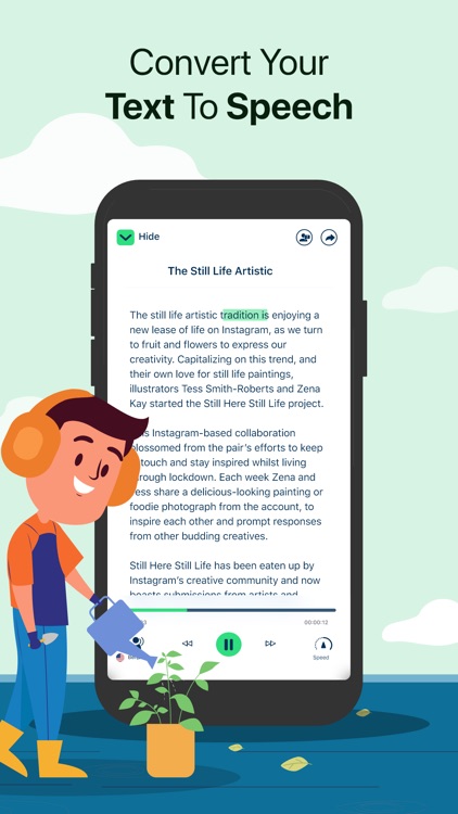 Text To Speech : Audio Books screenshot-0