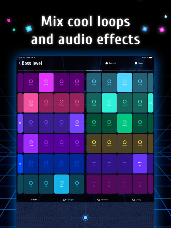 Loop pad: make & mix beats iPad screenshot 5 - Music app