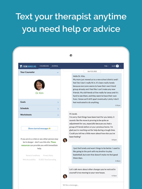 Screenshot #6 pour Teen Counseling