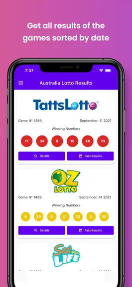 Game screenshot Australia Lotto Results apk