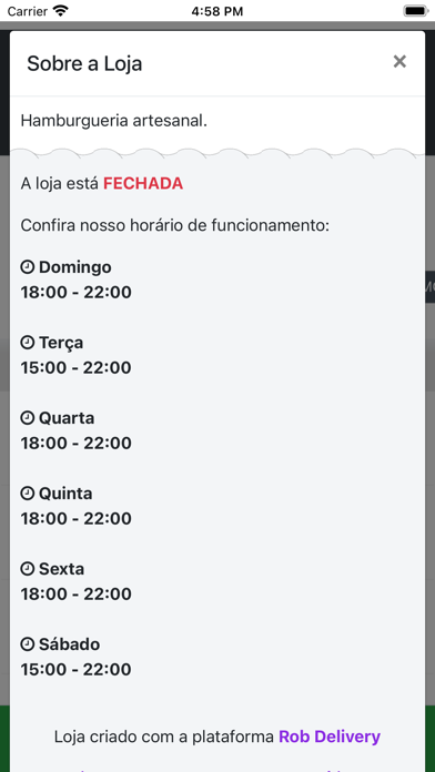Hunter Hamburgueria Artesanal Screenshot