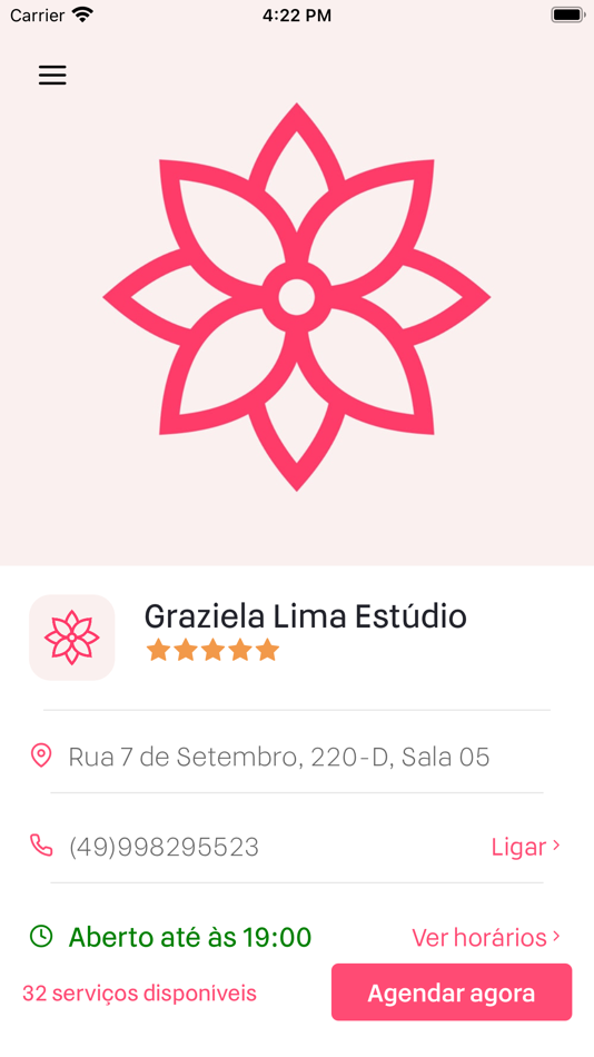 #1. Studio Graziela Lima (iOS) 由: Clintec Sistemas