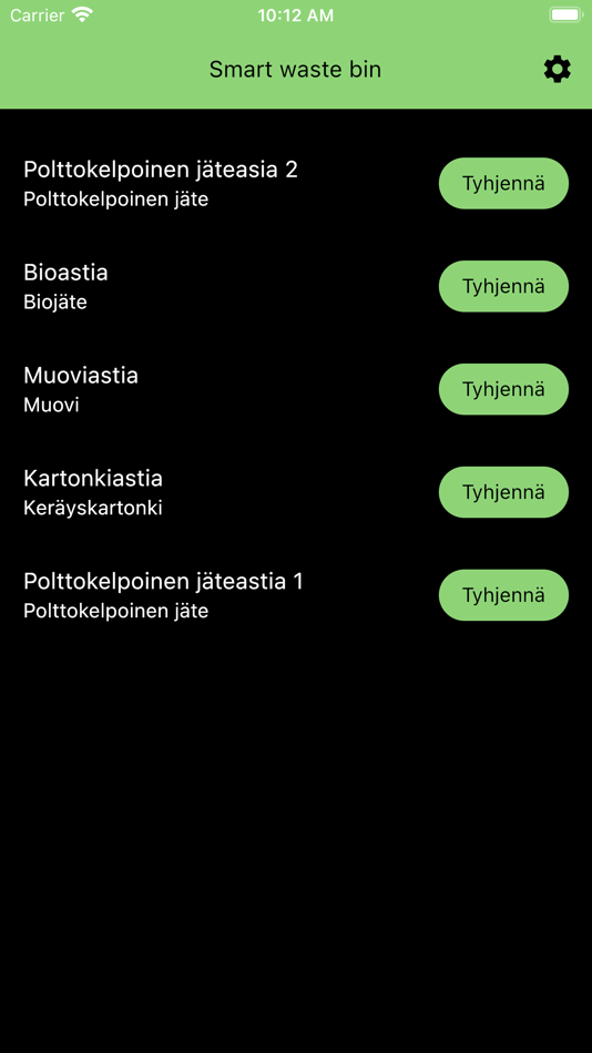 #1. Smart waste bin (iOS) 由: Macon Oy