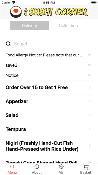 Sushi Corner Oxford Screenshot