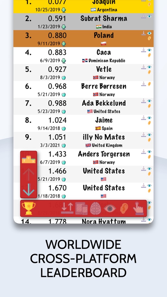 #2. Fast Reflex - Test your BRAIN (iOS) Podle: Radoslaw Kubas