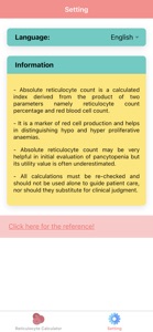 Absolute Reticulocyte Count screenshot #2 for iPhone