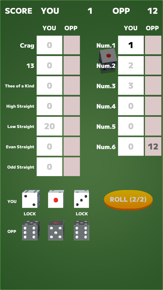 #6. CRAG : Dice Game (iOS) Podle: Tadayoshi Yasuda