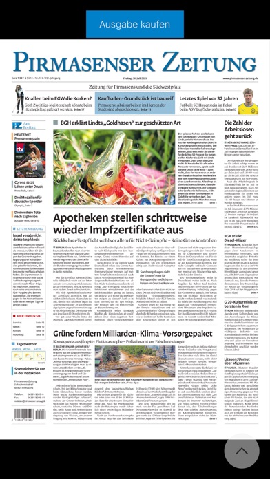 Pirmasenser Zeitung Screenshot