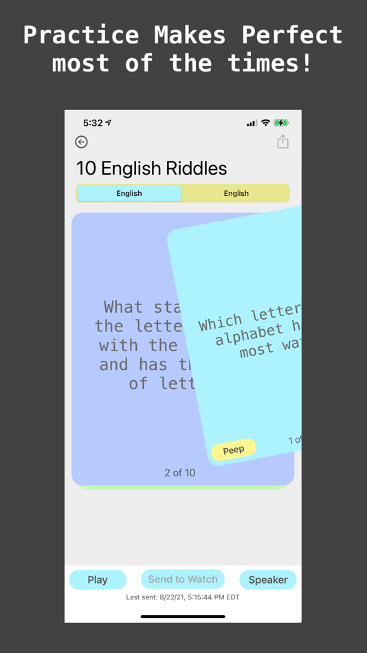 #1. Study Cards Talking Flashcards (iOS) 由: AnswerSolutions LLC
