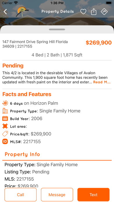 Horizon Palm Realty Screenshot