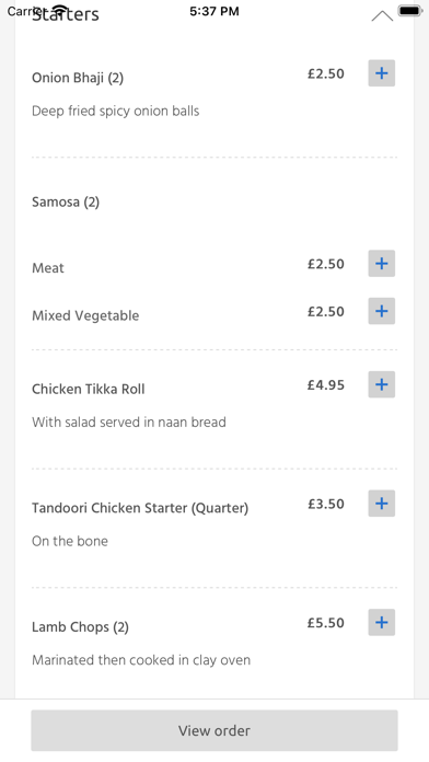 Nishan Tandoori, Essex Screenshot