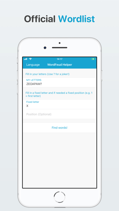 WordFeud Helper - find words! Screenshot