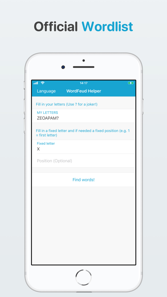 WordFeud Helper - find words! - 2.0.16 - (iOS)