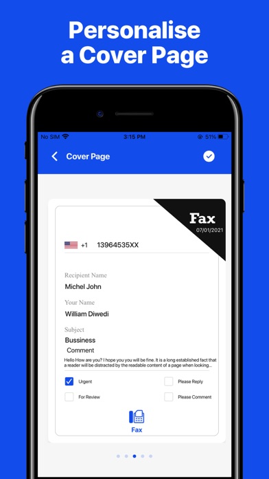 Fax From iPhones : Fax App Screenshot