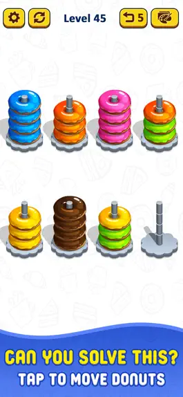 Game screenshot Color Stack it 3d - donut sort hack