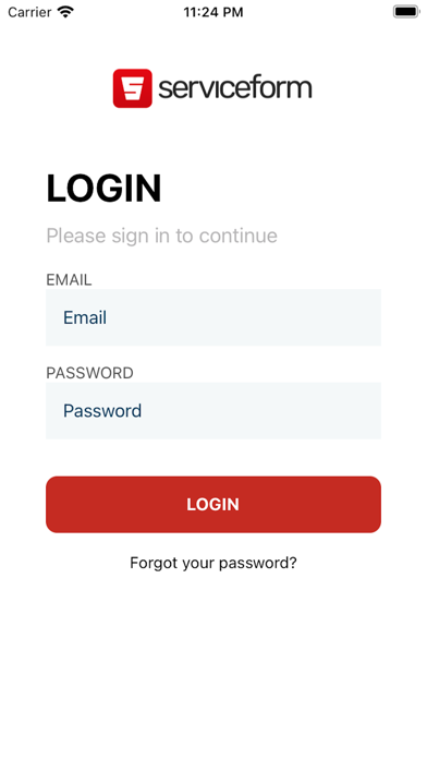 Serviceform Screenshot