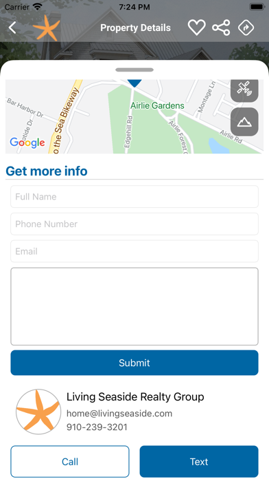 Living Seaside Home Search Screenshot