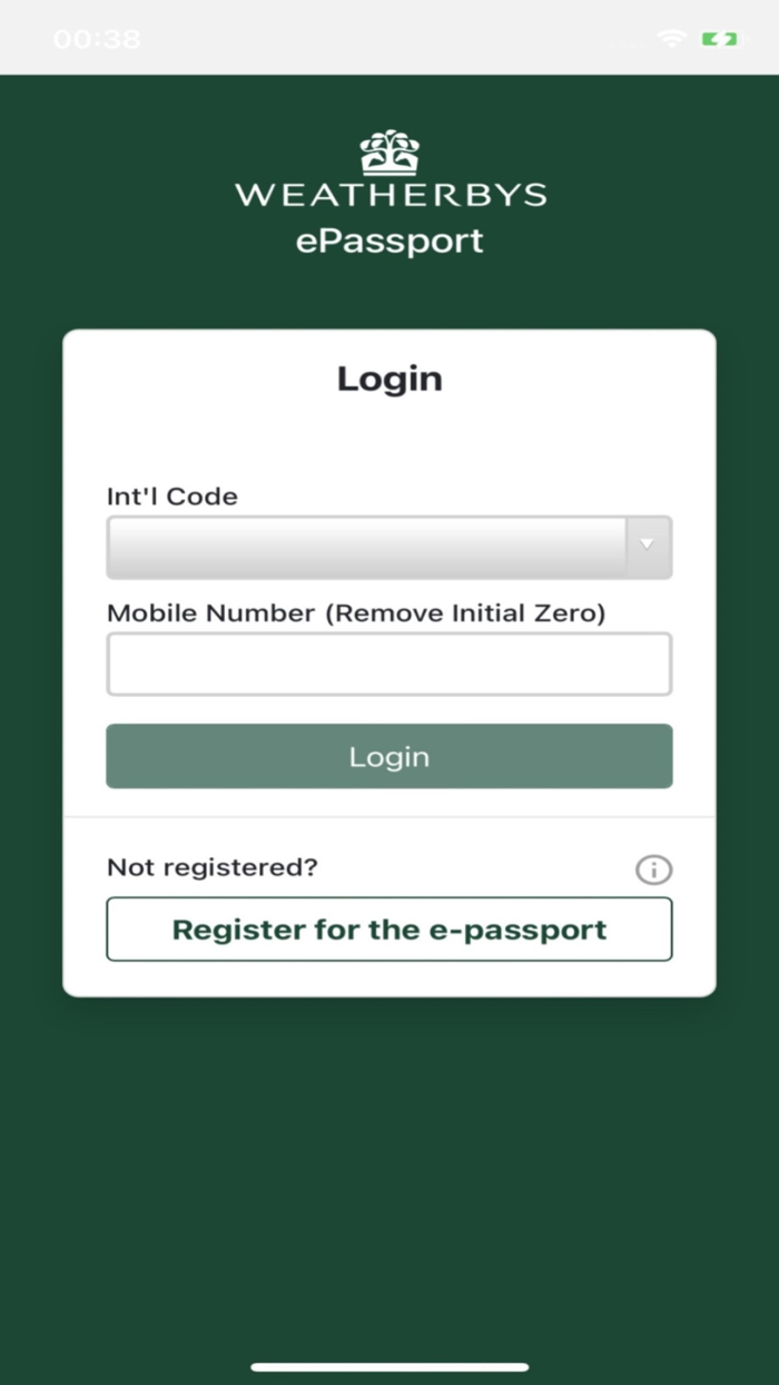 Weatherbys ePassport App
